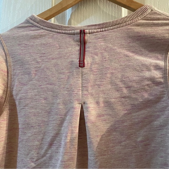Lululemon Exhalation Pullover II Heathered Marled Mojave Magenta Pink size 6 EUC - Picture 8 of 15